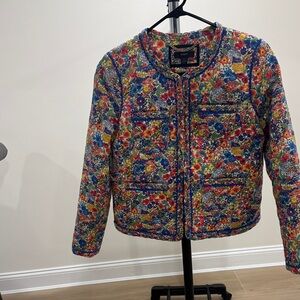 J. Crew Multicolor Floral Top